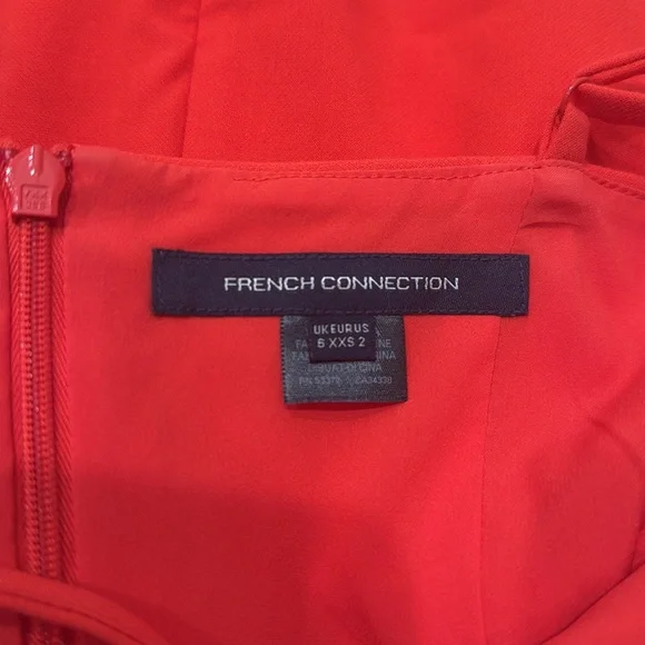 French Connection coral dress size 2 - Picture 3 of 4